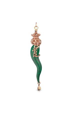 Green Capri pendant in the shape of a horn Angela Puttini Gioielli | CL1719Q5BIANCO